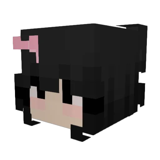 kamiecakes Minecraft avatar head, 3D render