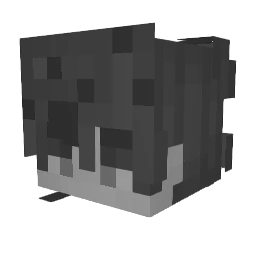 kamieq Minecraft avatar head, 3D render