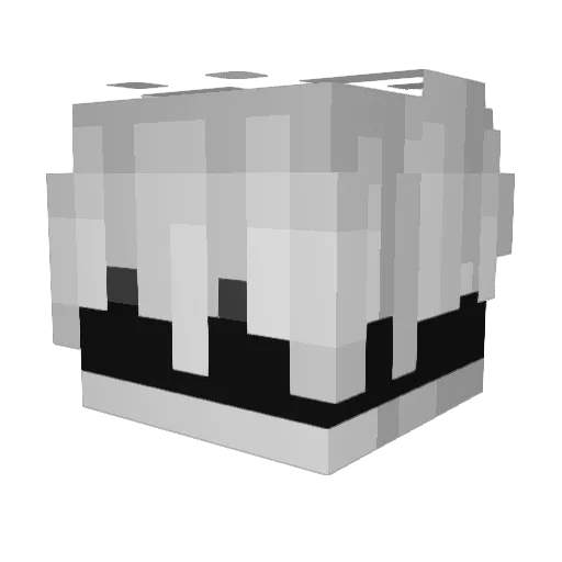 kamikso Minecraft avatar head, 3D render
