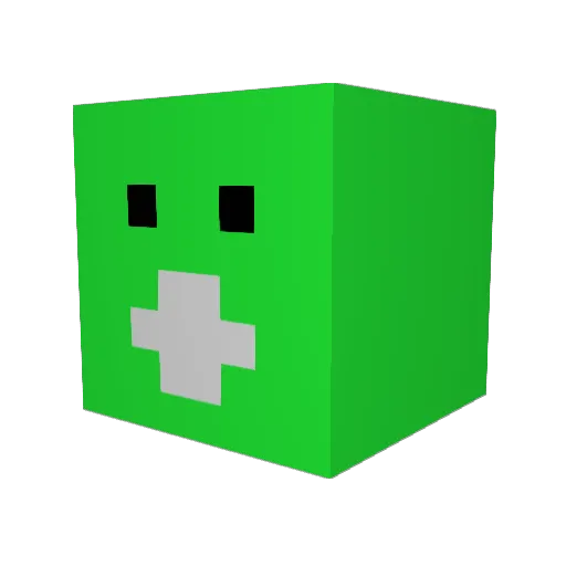 kamimoee Minecraft avatar head, 3D render
