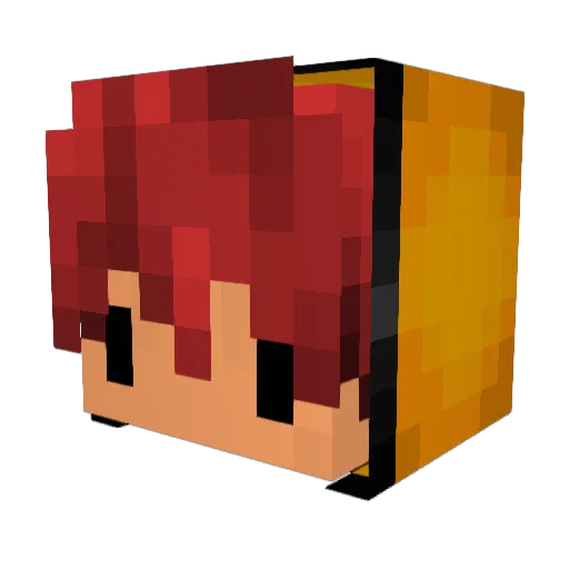 kaminsmm Minecraft avatar head, 3D render