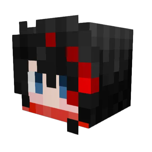 kamisa169 Minecraft avatar head, 3D render