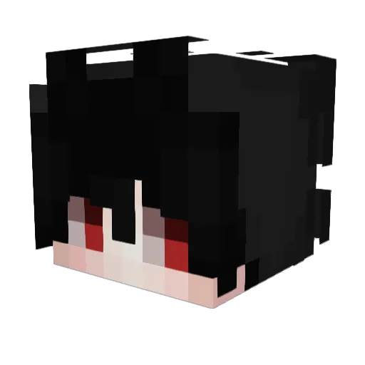 kamisyaka Minecraft avatar head, 3D render