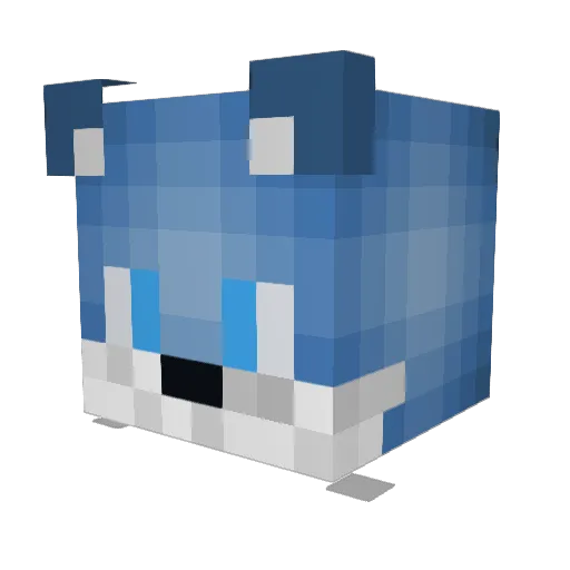 kamix27 Minecraft avatar head, 3D render