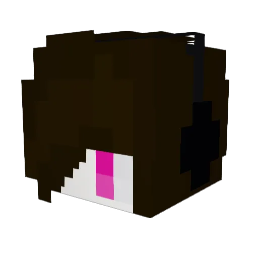 kamiyade Minecraft avatar head, 3D render