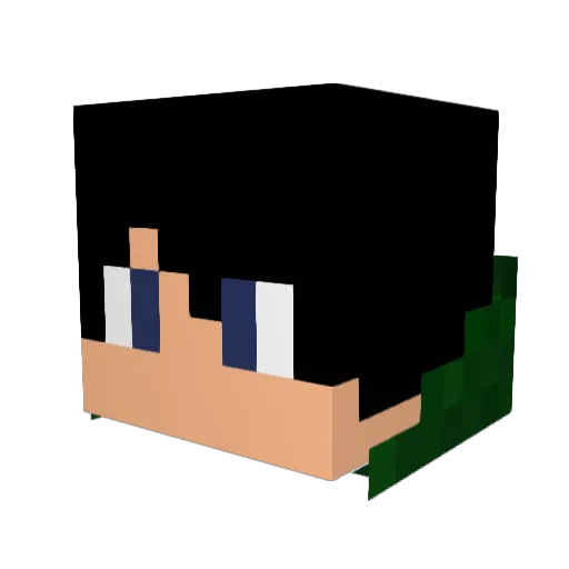kamnamek Minecraft avatar head, 3D render