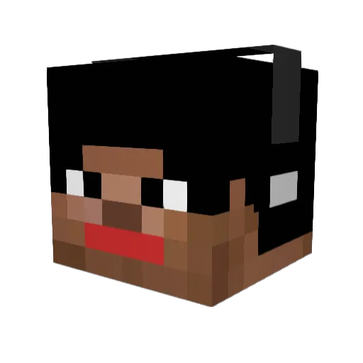kamonegi0929 Minecraft avatar head, 3D render