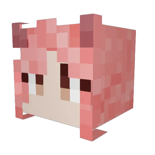 kamotan1012 Minecraft avatar head, 3D render