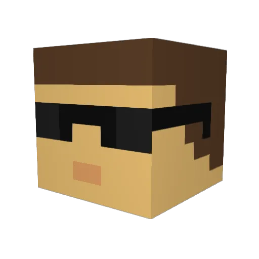 kampfGurke2000 Minecraft avatar head, 3D render