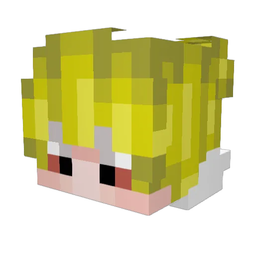 kampfball Minecraft avatar head, 3D render