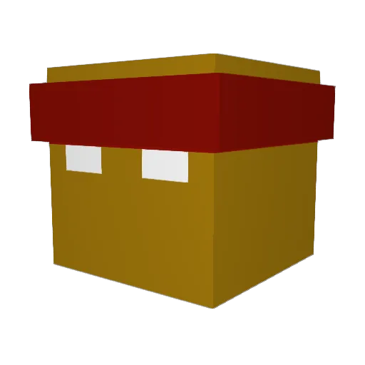 kampzi Minecraft avatar head, 3D render