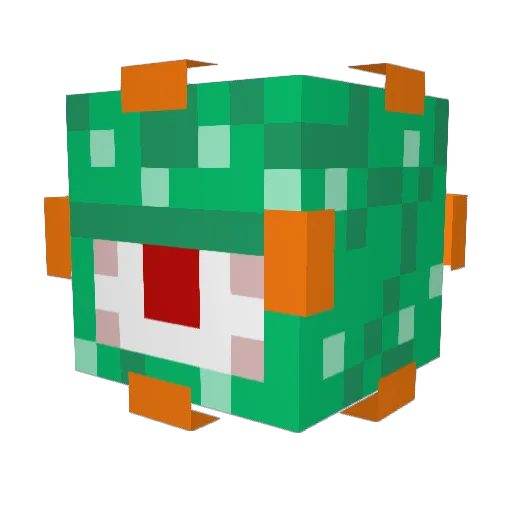 kams3m Minecraft avatar head, 3D render