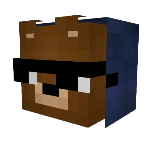 kan011011 Minecraft avatar head, 3D render