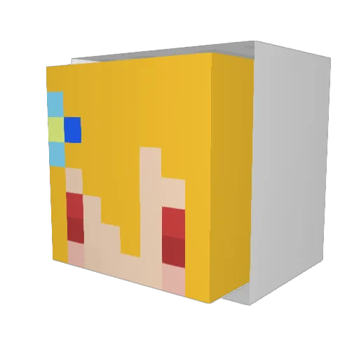 kan6n Minecraft avatar head, 3D render