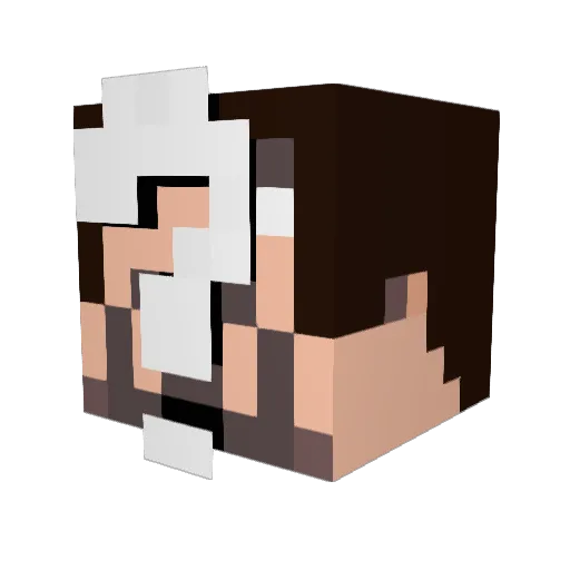 kana732 Minecraft avatar head, 3D render