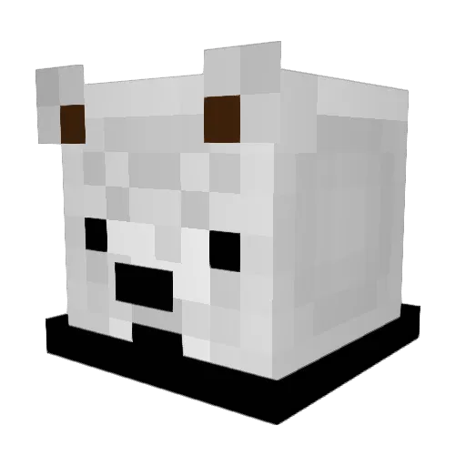 kanabu Minecraft avatar head, 3D render