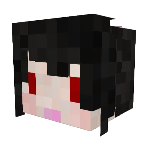 kanade0225 Minecraft avatar head, 3D render