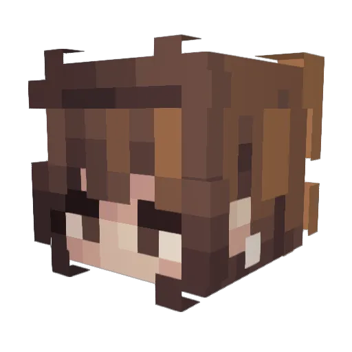 kanaesan Minecraft avatar head, 3D render