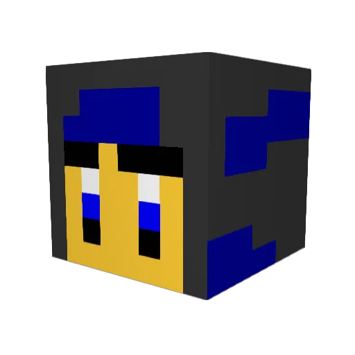 kanakatsu Minecraft avatar head, 3D render