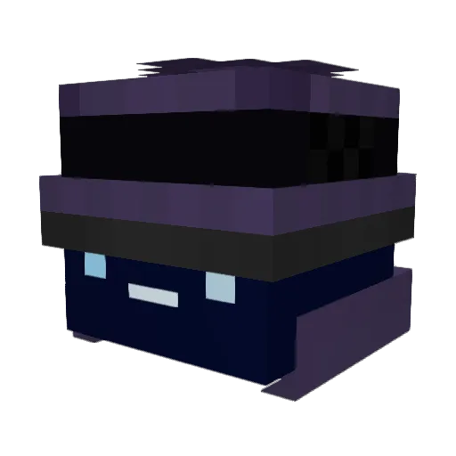kanaramu Minecraft avatar head, 3D render