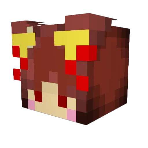 kanato999 Minecraft avatar head, 3D render