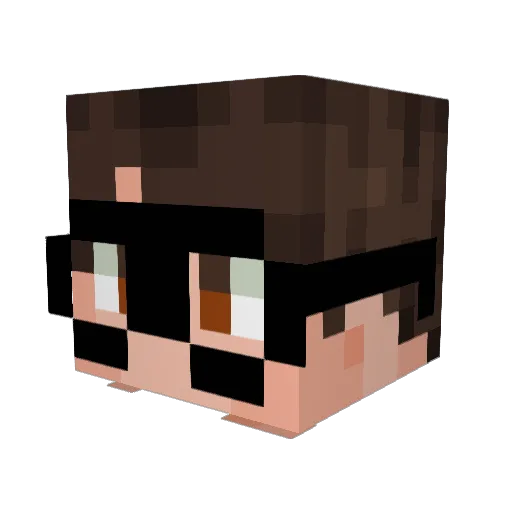 kanator Minecraft avatar head, 3D render