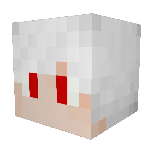 kanatosword Minecraft avatar head, 3D render
