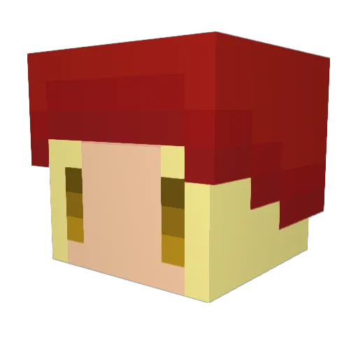 kanawo_tu0 Minecraft avatar head, 3D render