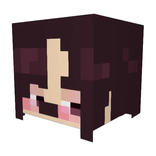 kanaya Minecraft avatar head, 3D render