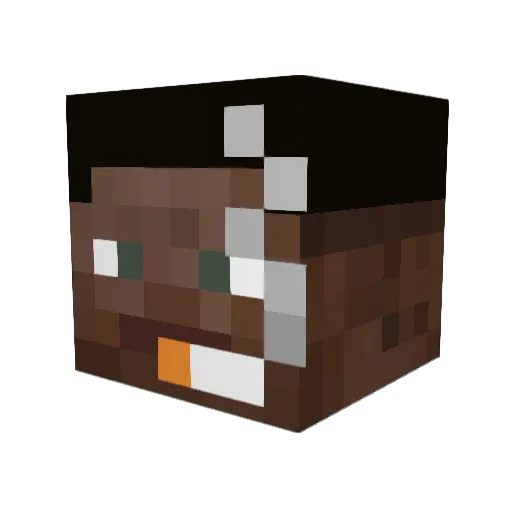 kandenis Minecraft avatar head, 3D render