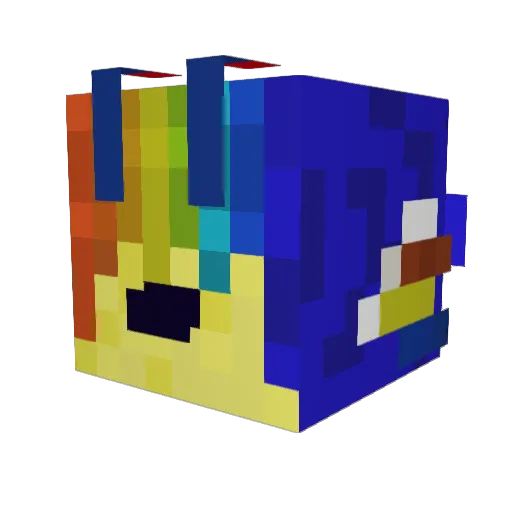kandikola Minecraft avatar head, 3D render