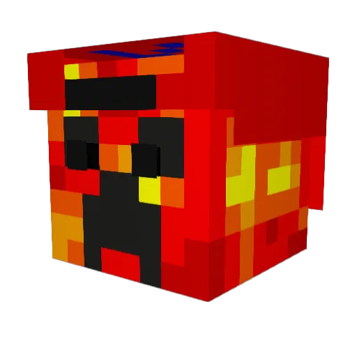 kandwisk8 Minecraft avatar head, 3D render