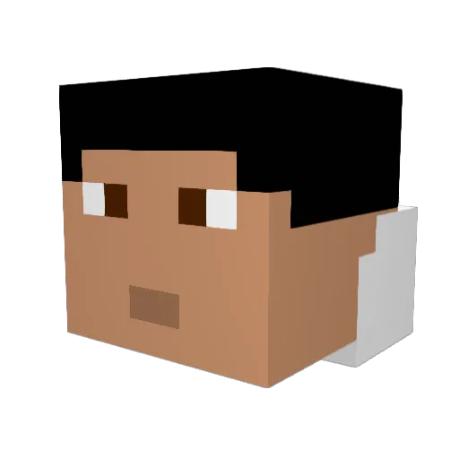 kandyDinata Minecraft avatar head, 3D render