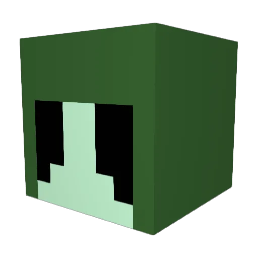 kandydash Minecraft avatar head, 3D render