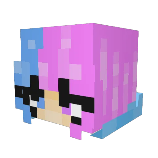 kaneg2000 Minecraft avatar head, 3D render
