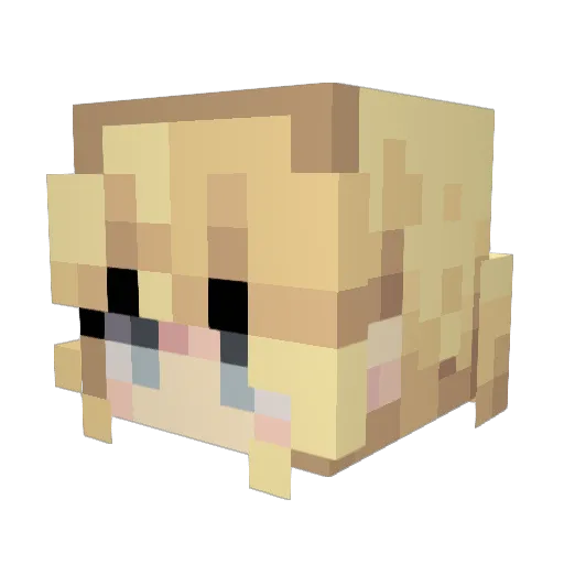 kanehl Minecraft avatar head, 3D render