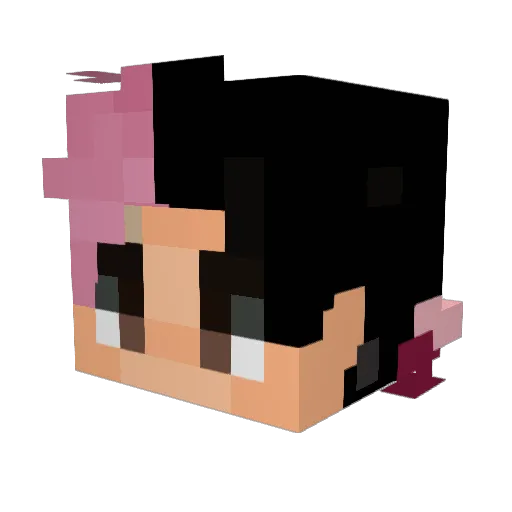 kanek_r Minecraft avatar head, 3D render