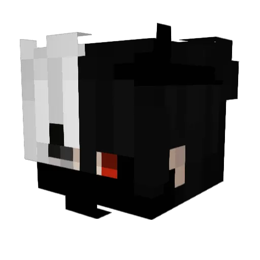 kaneki29_ Minecraft avatar head, 3D render