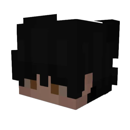 kanekily2 Minecraft avatar head, 3D render