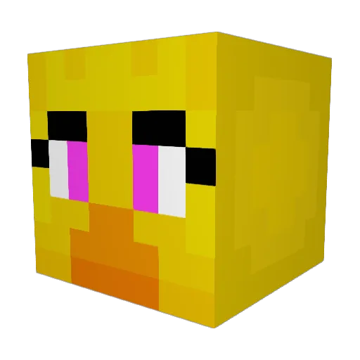 kanekiss_ Minecraft avatar head, 3D render
