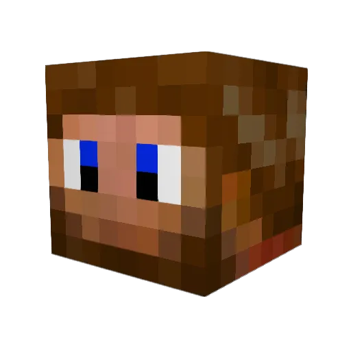 kanevarus Minecraft avatar head, 3D render