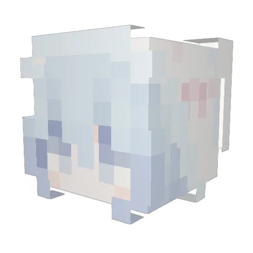 kanfa03 Minecraft avatar head, 3D render