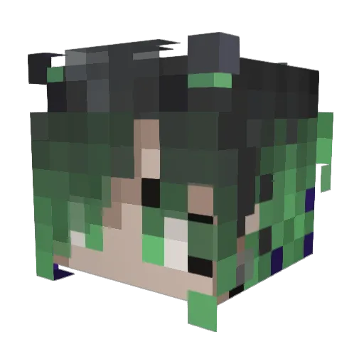 kanfon Minecraft avatar head, 3D render
