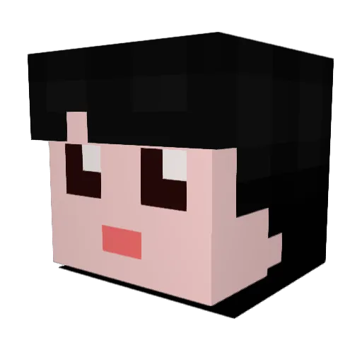 kang0206 Minecraft avatar head, 3D render