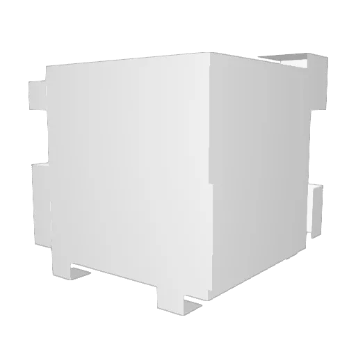 kang04 Minecraft avatar head, 3D render