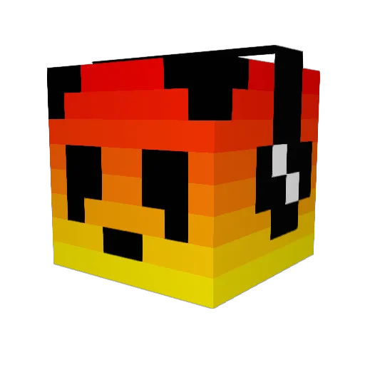 kanga55 Minecraft avatar head, 3D render