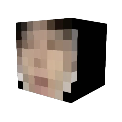 kangchaeyeong Minecraft avatar head, 3D render