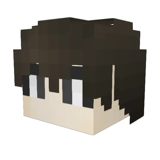 kanggj Minecraft avatar head, 3D render