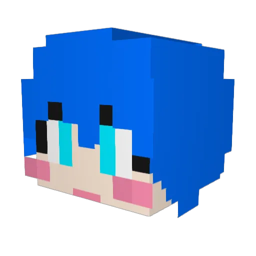kangku07 Minecraft avatar head, 3D render