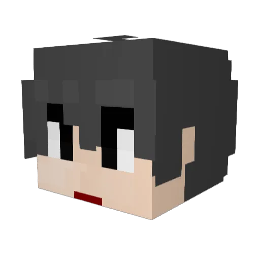 kangmin726 Minecraft avatar head, 3D render